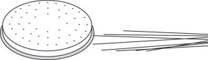 Pasta-Scheibe Ø 57 mm Capelli d'Angelo