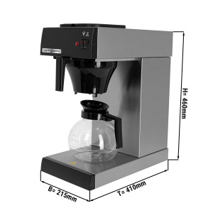 Kaffeefiltermaschine 1,7 Liter mit Glaskanne | Kaffeeautomat | Kaffeemaschine | Bereiter | Perkulator