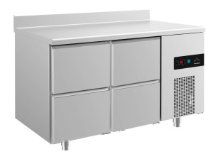 Kühltisch -2 bis +8°C 1400x700x850mm mit 2x zwei Schubladen