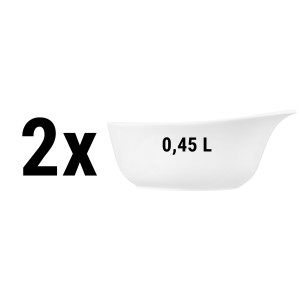 (2 Stück) SELTMANN WEIDEN | Müslischale mit Griff - 0,45 Liter