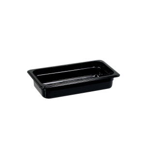 Stalgast Gastronormbehälter, Serie STANDARD, Polycarbonat, schwarz, GN 1/3 (65 mm)