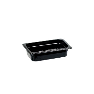 Stalgast Gastronormbehälter, Serie STANDARD, Polycarbonat, schwarz, GN 1/4 (65 mm)