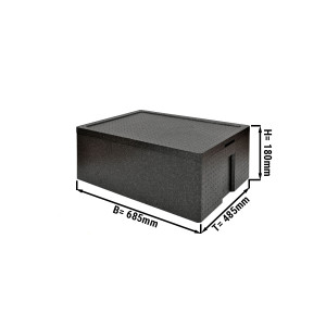 Thermobox Maxi - 31,9 Liter | Isolierbox | Styroporbox | Polibox | Warmhaltebox