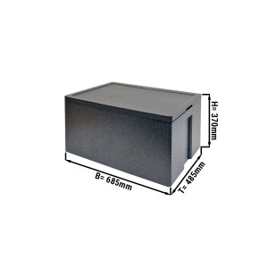 Thermobox Maxi - 82,3 Liter | Isolierbox | Styroporbox | Polibox | Warmhaltebox