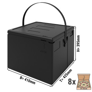 Thermobox | Pizzabox - für 8 Pizzen Ø 35 cm