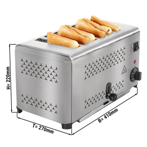 Toaster - für 6 Scheiben - 1800 Watt