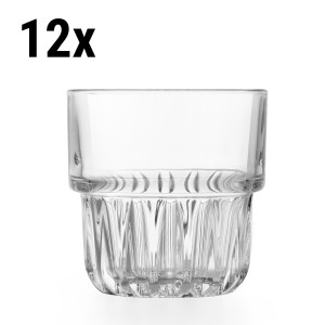 (12 Stück) Allzweck Trinkglas - TOKIO - 237 ml - Transparent