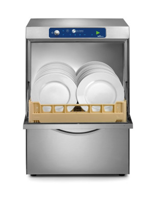 Geschirrspülmaschine mit Reinigerdosierung, Laugenpumpe und Entkalker