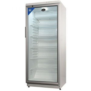 Kühlschrank mit Glastür, 600 x 600 x 1720 mm 