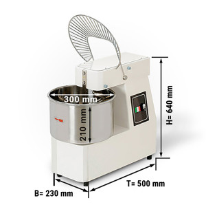 Teigknetmaschine - 15 Liter / 10 kg - mit festem Kessel