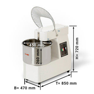 Teigknetmaschine - 42 Liter / 38 kg | Knetmaschine | Teigkneter | Teigmaschine | Kneter | Spiralkneter