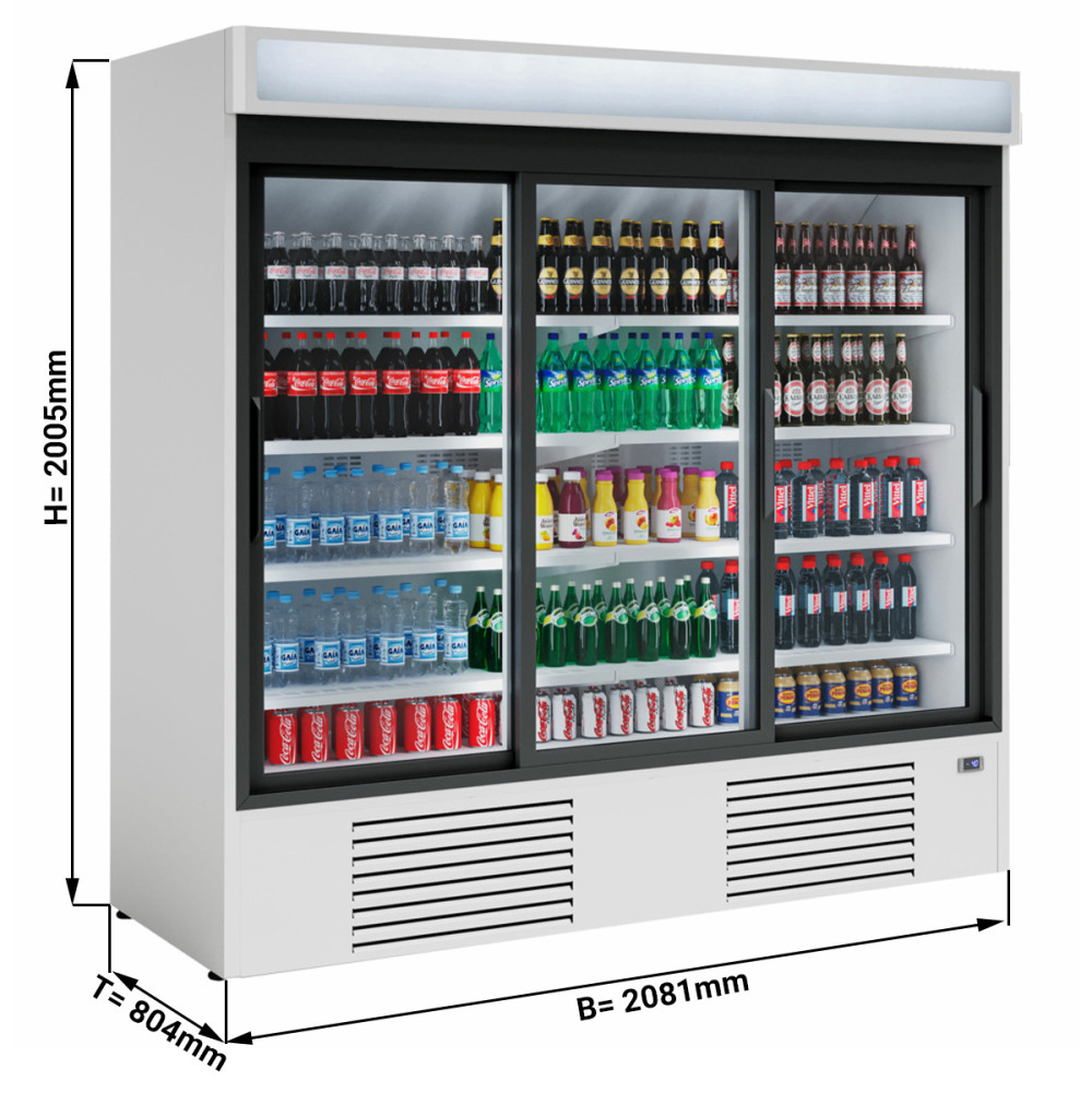 Getränkekühlschrank 2030 Liter - weiß - Gastrotec24