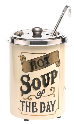 Hot-Pot Suppentopf Hot Soup of the Day, mit Blattgold-Dekor