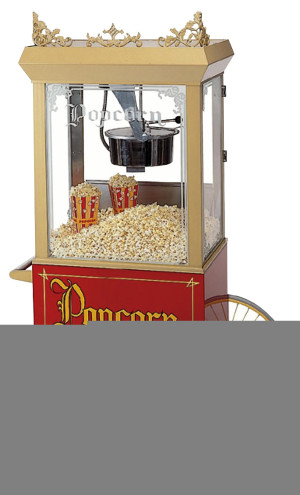 2-Rad-Unterwagen für Popcornmaschine Nostalgie Cinema