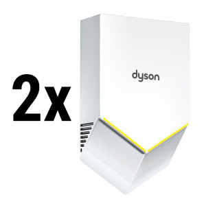 (2 Stück) Dyson Händetrockner - Weiß - Trocknungszeit: 12 Sekunden
