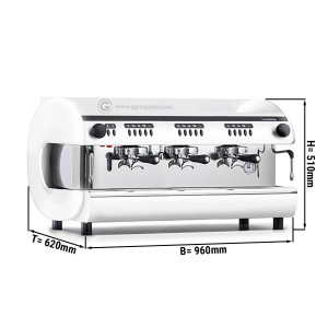 Siebträger-/ Espressomaschine - 3 Gruppig - Weiß
