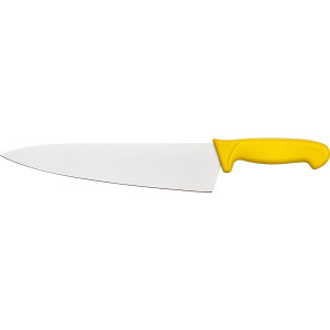 Kochmesser Premium, HACCP, Griff gelb, Edelstahlklinge 26 cm