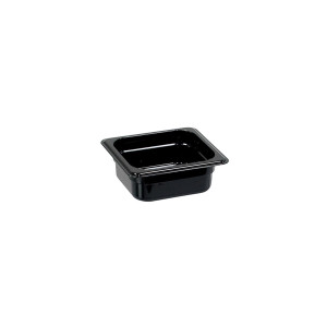 Stalgast Gastronormbehälter, Serie STANDARD, Polycarbonat, schwarz, GN 1/6 (100 mm)