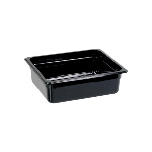 Stalgast Gastronormbehälter, Serie STANDARD, Polycarbonat, schwarz, GN 1/2 (100 mm)