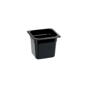 Stalgast Gastronormbehälter, Serie STANDARD, Polycarbonat, schwarz, GN 1/6 (150 mm)