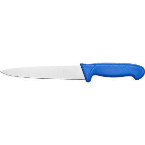 Küchenmesser Premium, HACCP, Griff blau, Edelstahlklinge 18 cm