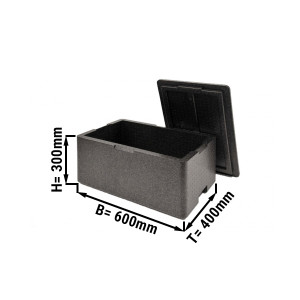 Thermobox GN 1/1 - 45,4 Liter | Isolierbox | Styroporbox | Polibox | Warmhaltebox