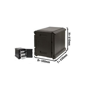 Porter GN 1/1 - 83 Liter | Thermobox | Isolierbox | Styroporbox | Polibox | Warmhaltebox