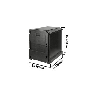 Porter Maxi - 128,1 Liter | Thermobox | Isolierbox | Styroporbox | Polibox | Warmhaltebox