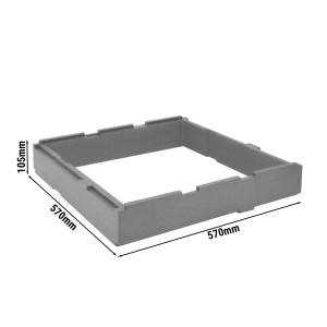 Verlängerungseinsatz Abm. 570 x 570 x 105 mm für Thermobox | Warmhaltebox | Isolierbox