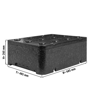 Thermobox / Polibox - für EN Bleche - 685 x 485 x 265 mm